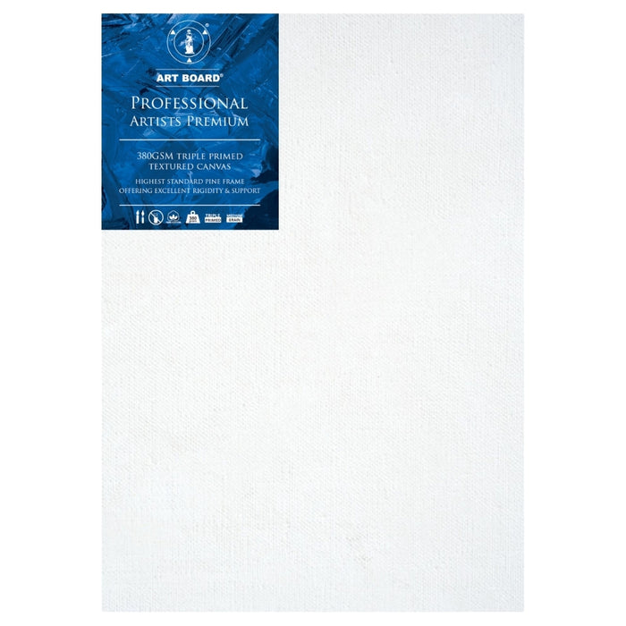 Art Board - Thick Box Stretched Canvas - 18" x 24" Professional Tripple Primed