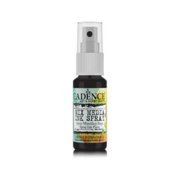 Cadence - Mixed Media Ink Spray - Black - 25ml