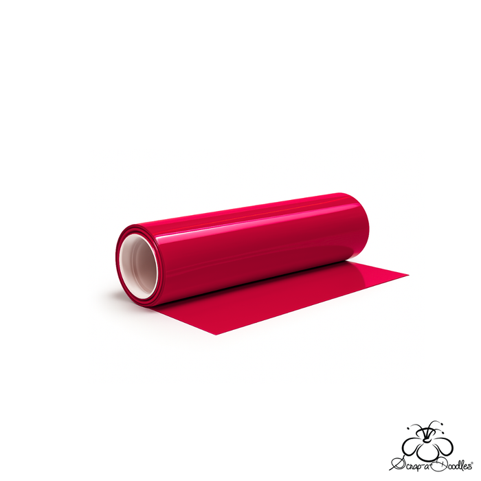 Flex Flock Lux - Heat Transfer Vinyl - Flame Red (25cm x 1M)