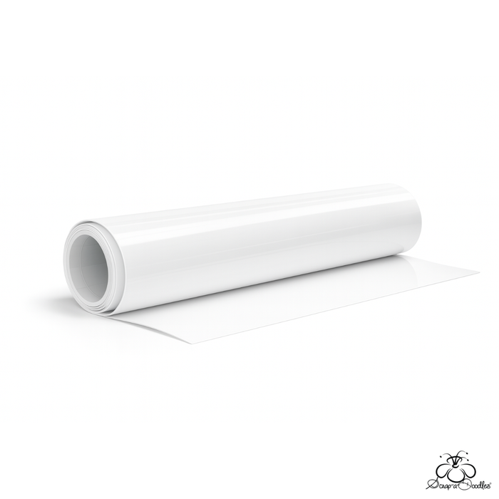 Grafitack - Glossy Permanent Vinyl - White - 30cm x 1.2M