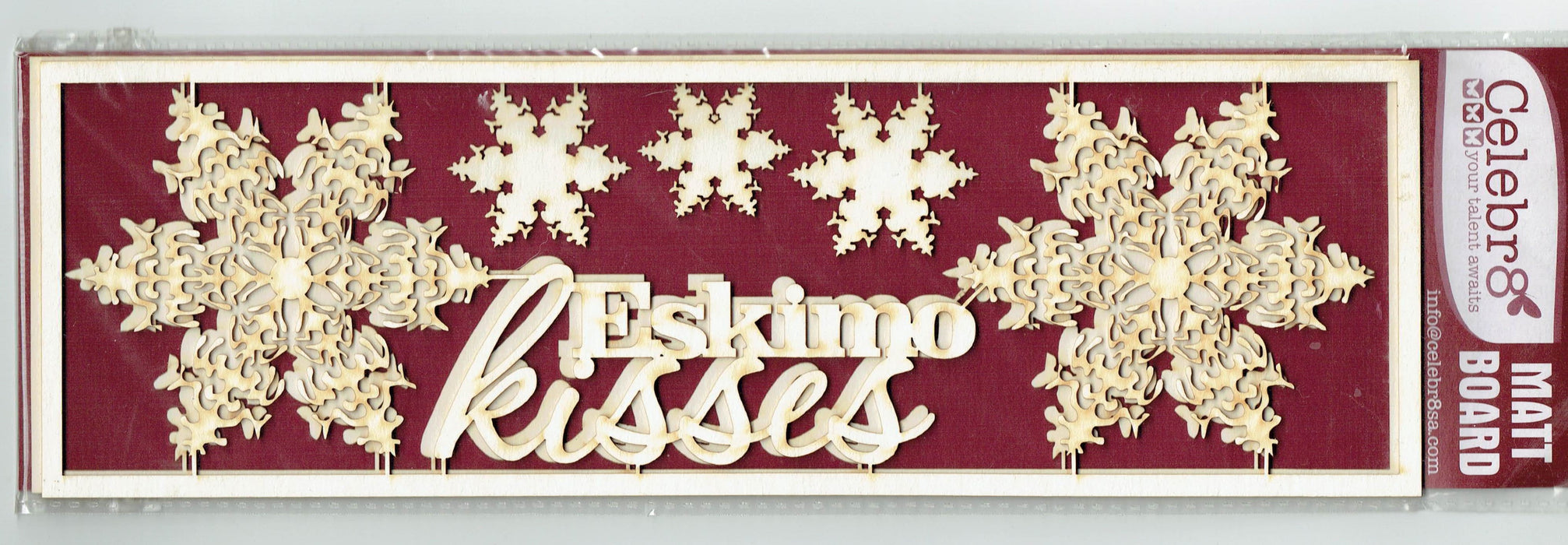 Celebr8 - Embellishments - Layered Chipies - Eskimo Kisses