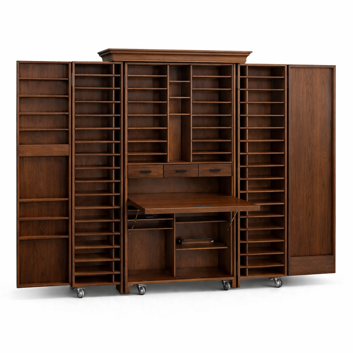 Doodles - Big Daddy Deluxe Crafting Cupboard - XLarge, Walnut