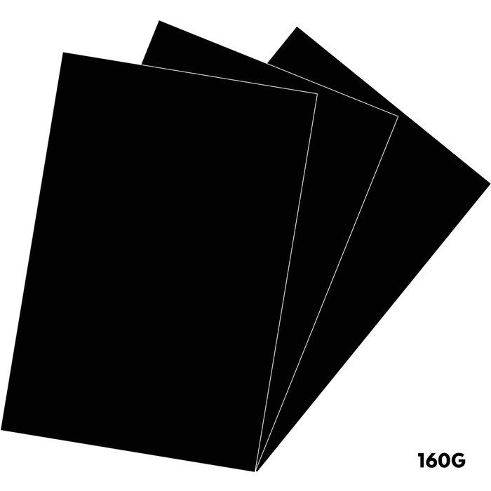 Doodles Cafe - Minc Laser Printable Matt Double sided Paper Black - A4, 5pk -160gsm