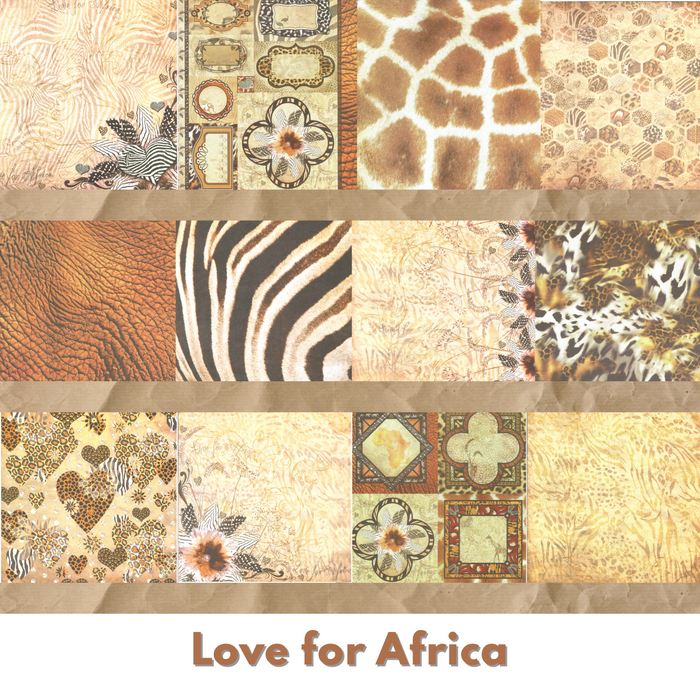 Leah-Donna - 12" x 12" Paper Pack Collection - Love for Africa