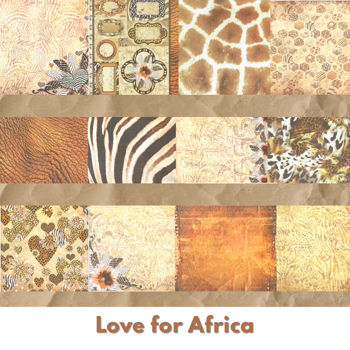 Leah-Donna - 12" x 12" Paper Pack Collection - Love for Africa