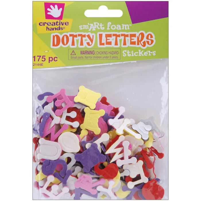 Creative Hands - Dotty Letters Foam Stickers 175pc
