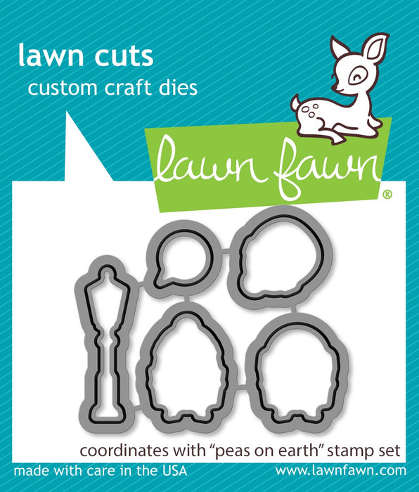 Lawn Fawn - Custom Craft Die - Peas On Earth