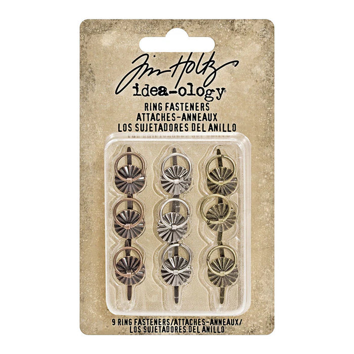 Tim Holtz - Idea-ology - Ring Fasteners 9/Pkg