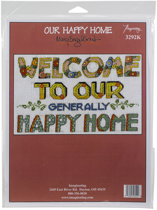 Imaginating Counted Cross Stitch Kit 8"X6"-Our Happy Home (28 Count)