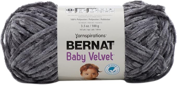 Bernat - Baby Velvet Yarn - Vapor Gray