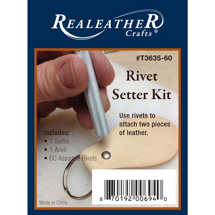 Realeather® Crafts - Rivet Setter Kit Nickel