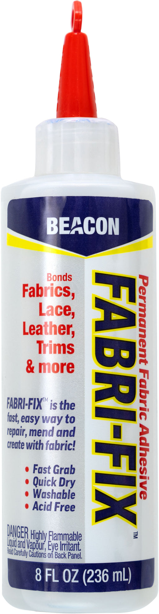 Beacon Fabri-Fix Permanent Fabric Adhesive-8oz