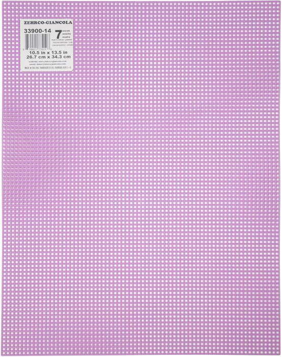 Zehrco-Giancola Plastic Canvas 7 Count 13.5"X10.5"-Lavender