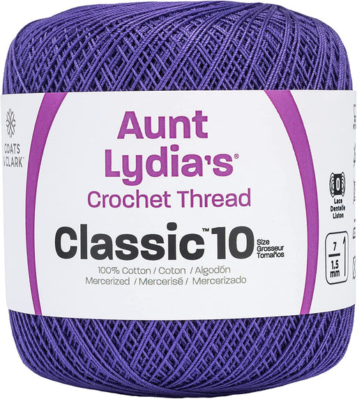 Aunt Lydia's Classic Crochet Thread Size 10-Violet