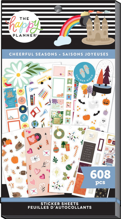 Happy Planner Sticker Value Pack 30/Sheets-Cheerful Seasons 608 Pieces