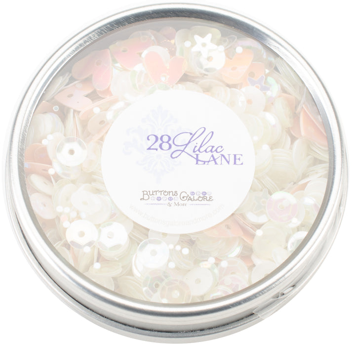 Buttons Galore 28 Lilac Lane Tin W/Sequins 40g-Fairy Sparkle