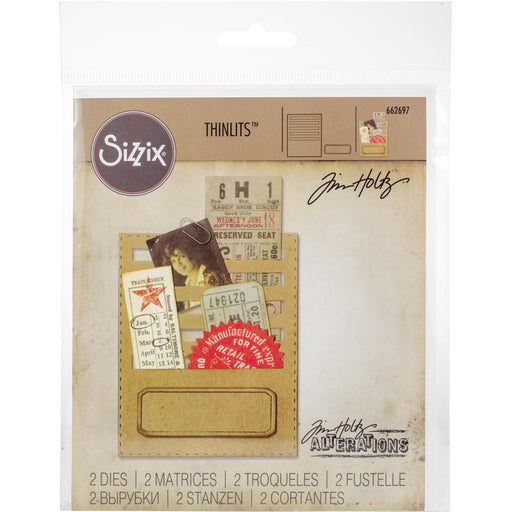 Sizzix - Tim Holtz - Thinlits Dies - Stitched Slots