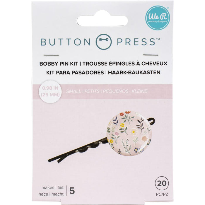 We R Memory Keepers - Button Press Bobby Pin Backers - Makes 5