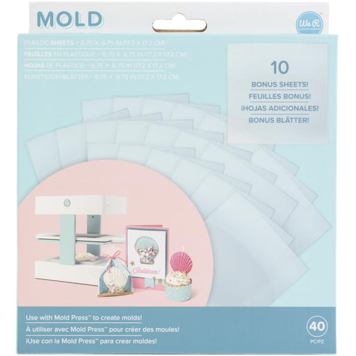 We R Memory Keepers - Mold Press Plastic Sheets 40/Pkg - Clear