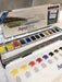 Daler-Rowney - Aquafine Watercolour - Metal Box - 12 Half Pan Set