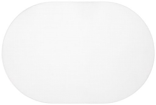 Cousin Plastic Canvas Shape 7 Count 12"X17.5"-Oval Clear