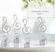 Kate Aspen - "Love Songs" Music Note Place Card/Photo Holder - Silver Finish (Set Of 4)