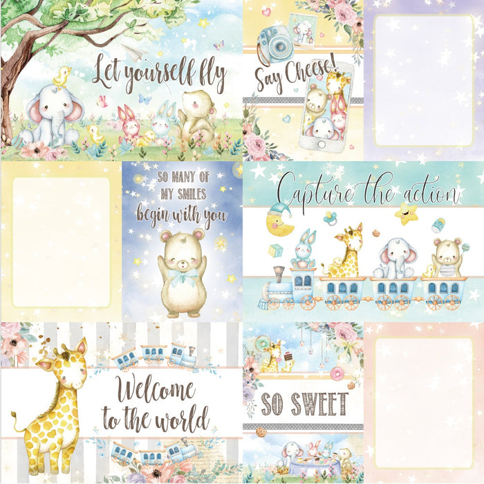 Dreamland Double-Sided Cardstock 12"X12"-4"X6" Journaling Cards #1