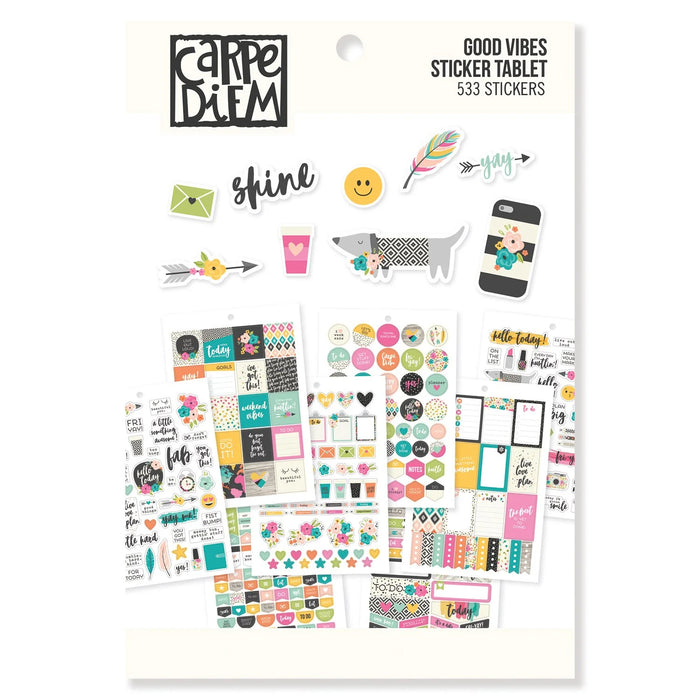 Simple Stories - Carpe Diem A5 Planner Sticker Tablet - Good Vibes