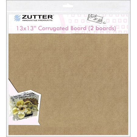 Zutter - Corrugated Board - 13 x 13 Inches - 2Pk