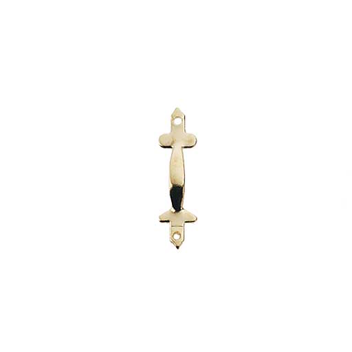 Houseworks - Dollhouse Hardware - Gold Plated Brass Door Pull - 1 Inch Scale