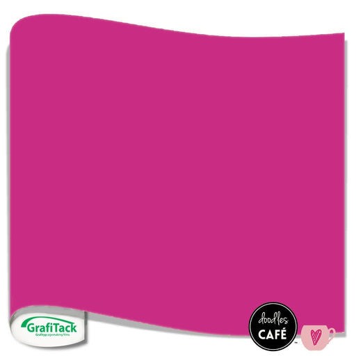 Grafitack - Adhesive Vinyl Sheet MATT - Cerise Pink (0.5m x 30cm)
