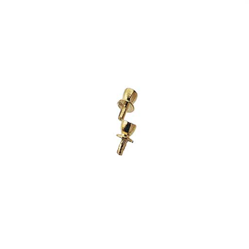 Houseworks - Dollhouse Hardware - Small Gold-plated Round Drawer Pull Knob - 1 Inch Scale