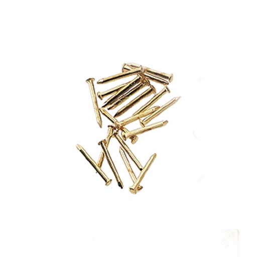 Houseworks - Dollhouse Hardware - Brass Pointed Pin Nails 6mm - 1 Inch Scale