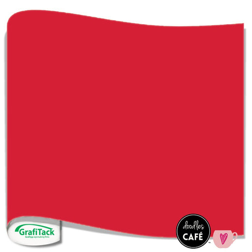 Grafitack - Vinyl Sheet GLOSS - Signal Red (1m x 30cm)