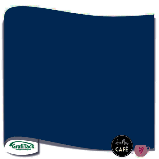 Grafitack - Adhesive Vinyl Sheet MATT - Dark Blue (0.5m x 30cm)
