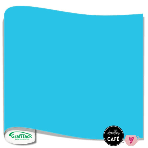 Grafitack - Adhesive Vinyl Sheet MATT - Light Blue (0.5m x 30cm)