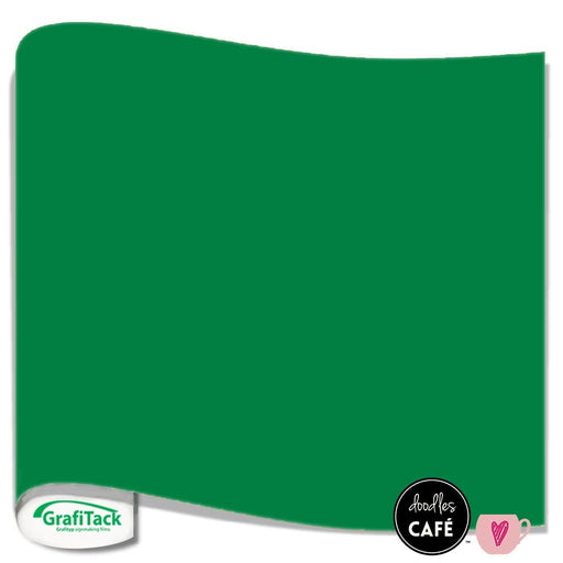Grafitack - Adhesive Vinyl Sheet GLOSS - Medium Green (0.5m x 30cm)