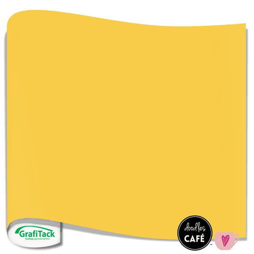 Grafitack - Vinyl Sheet Glossy - Yellow (0.5m x 30cm)