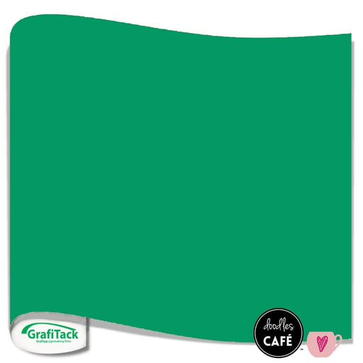 Grafitack - High Quality Adhesive Vinyl - Green Matt - 30cm x 0.5M
