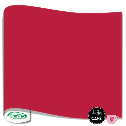 Grafitack - Adhesive Vinyl Sheet MATT - Tomato Red (0.5m x 30cm)