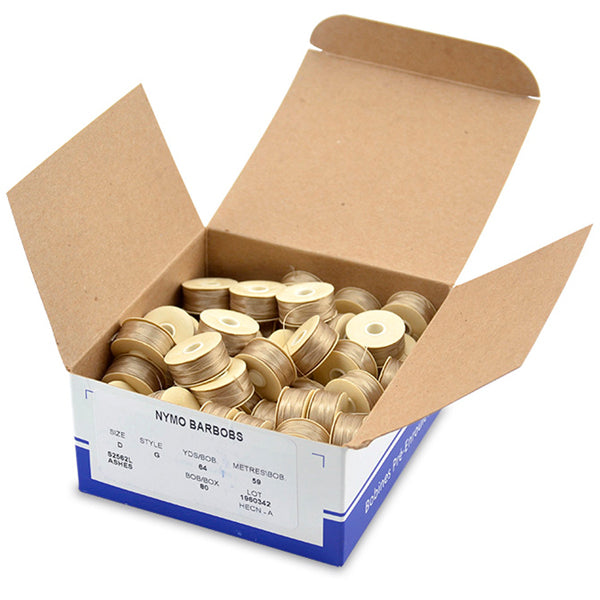 Nymo Thread, Size D, 0.30 mm / .012 in, Sand Ash, 59 m / 64 yd, 80 pc