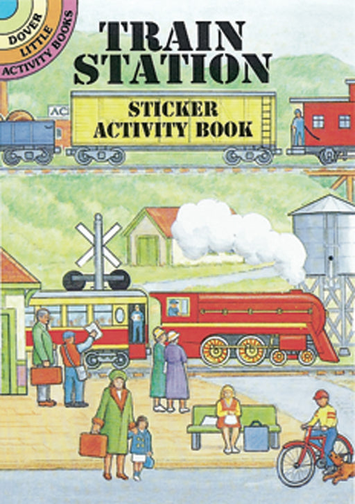 Dover Publications-Train Station Sticker Activity Book