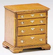 Houseworks - DOLLHOUSE-TOY - The Chippendale Collection - Bureau - Unfinished - 1 Inch Scale