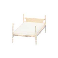 Houseworks - Colonial Collection - Four-Post Double Bed - Unfinished - 1 Inch Scale