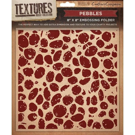 Crafter's Companion - 8"x8" Embossing Folder - Pebbles (only A4 & bigger machines)