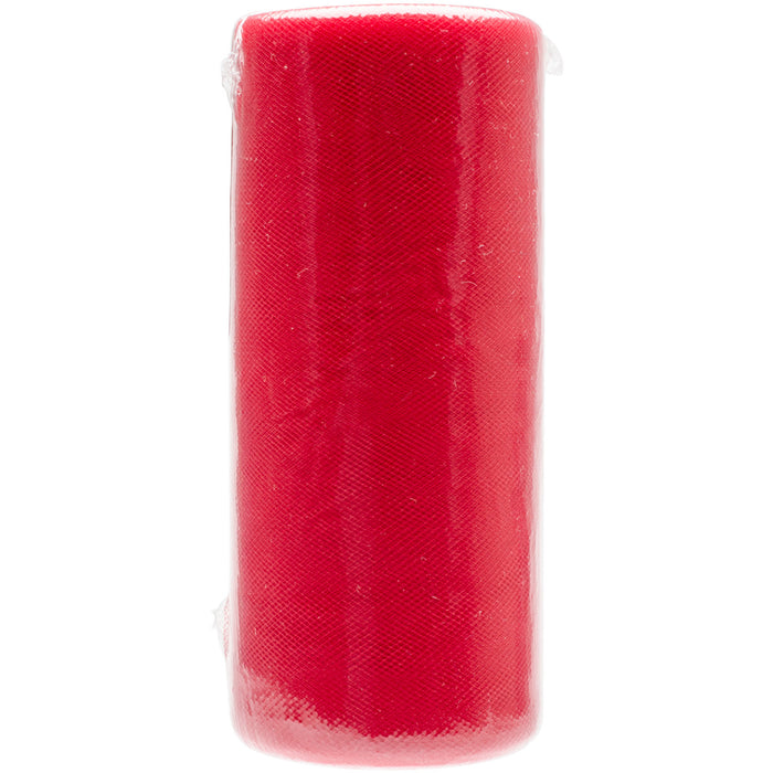 Falk Tulle 6"X25yd Spool-Red