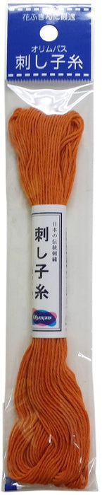 Olympus Sashiko Cotton Thread 22yd - Solid-Carrot Orange