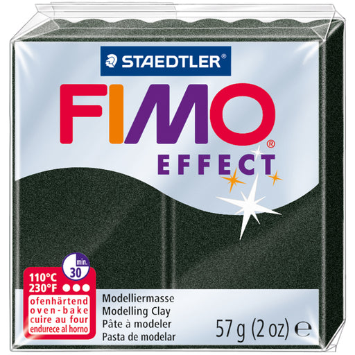 Fimo Effect Polymer Clay 2oz-Black Pearl