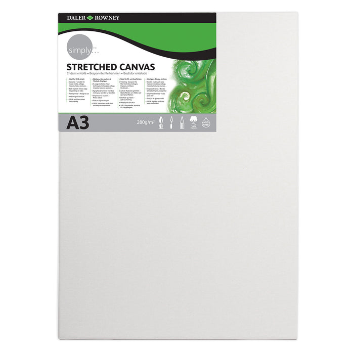 Daler-Rowney - Simply - Stretched Canvas - A3