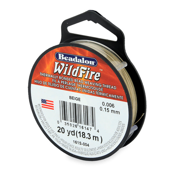 Wildfire, .006 in, 0.15 mm, Break Strength 10 lb / 4.5 kg, Beige, 20 yd / 18 m